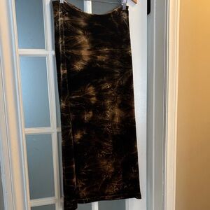 Vintage velvet maxi skirt